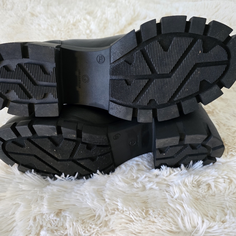 S O L D Guess LA Black Moto Boots size 10M - Picture 6 of 12